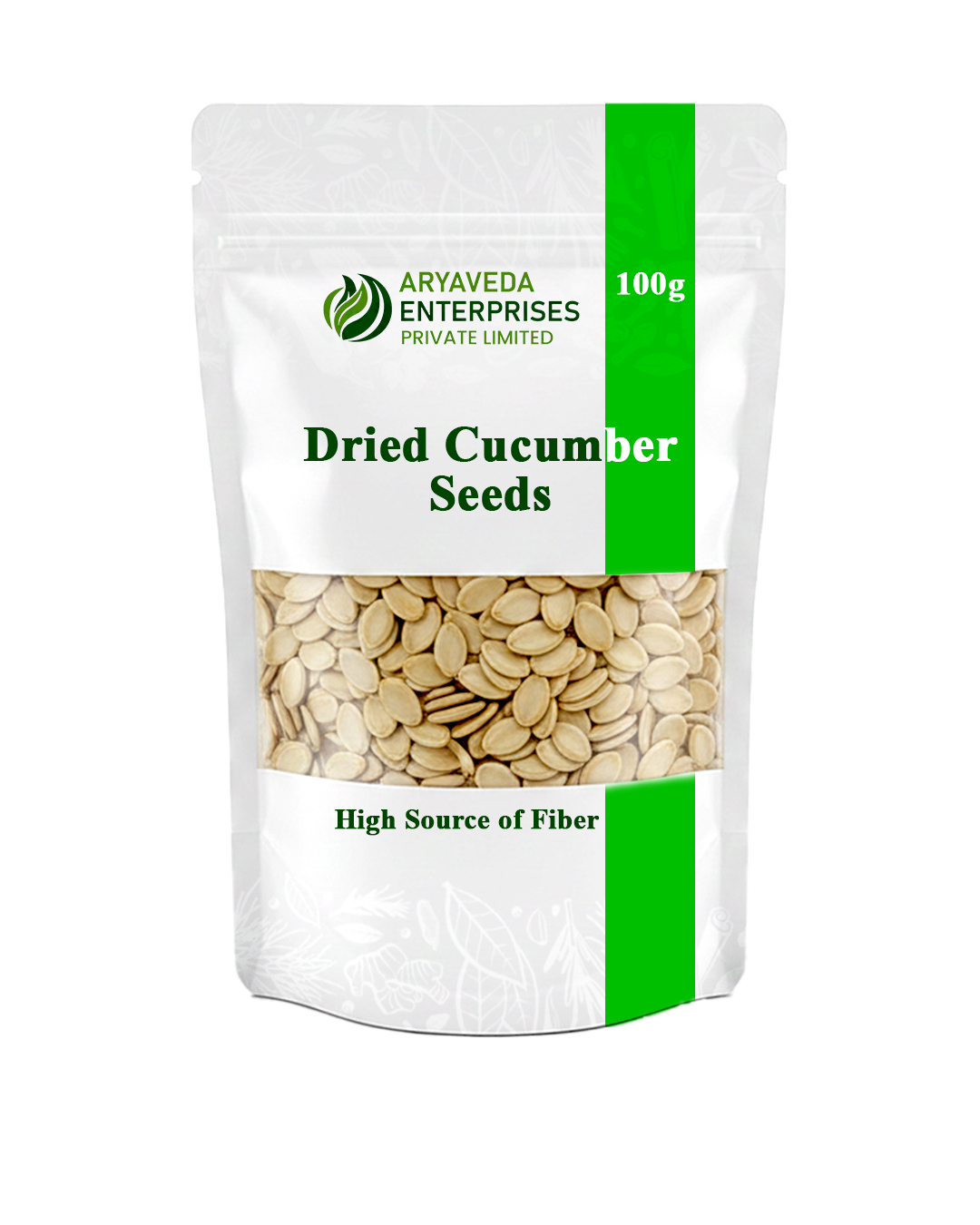 Natural Dried Cucumber Seeds (100g x 2) | High Fiber & Chemical Free Seeds