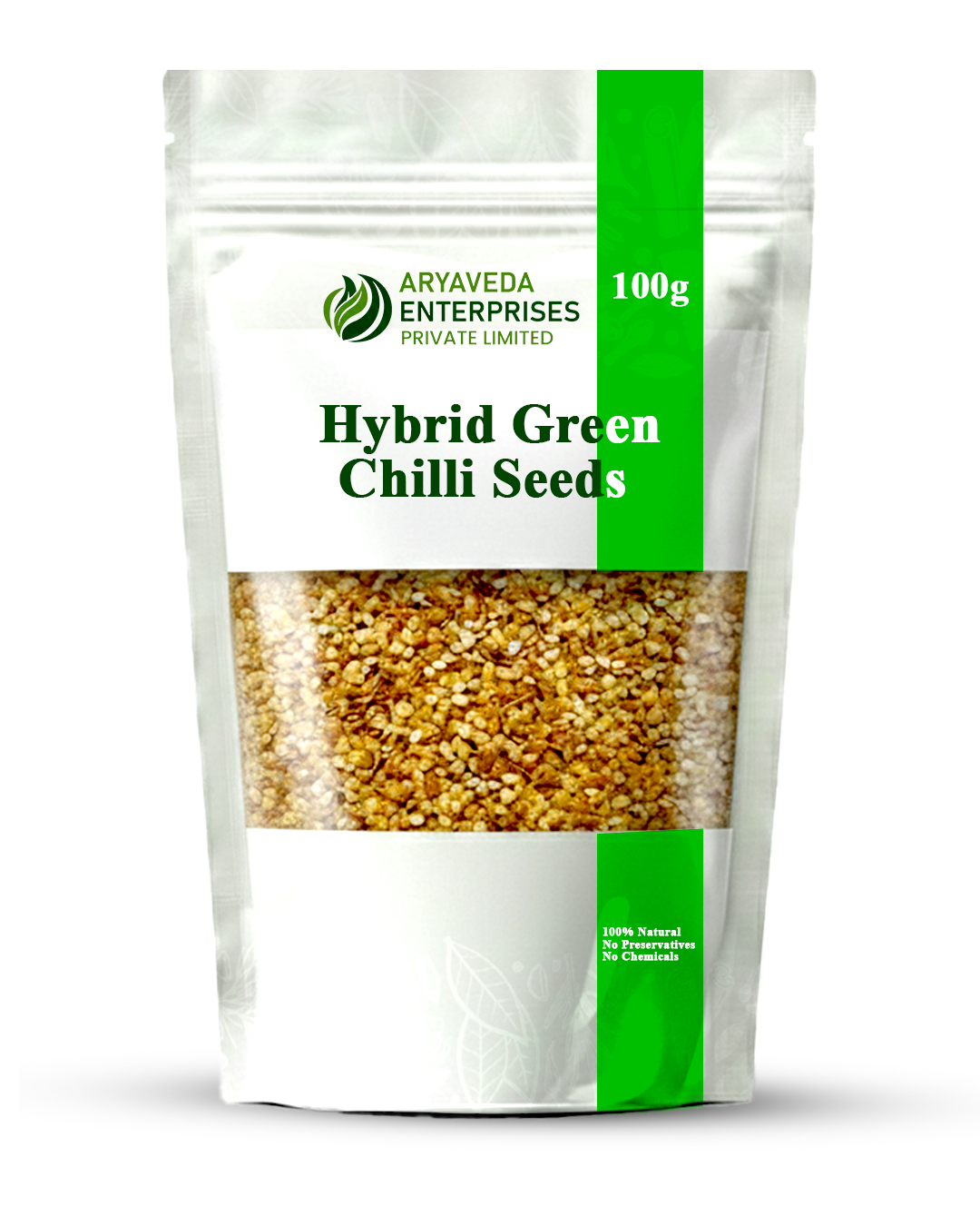 Hybrid Green Chilli Seeds 100g Pack of 4